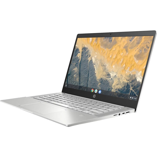 Restored hp pro c640 14" chromebook, intel core i3 i3-10110u, 8gb ram, 64gb ssd, chrome os, pike silver aluminum (refurbished)