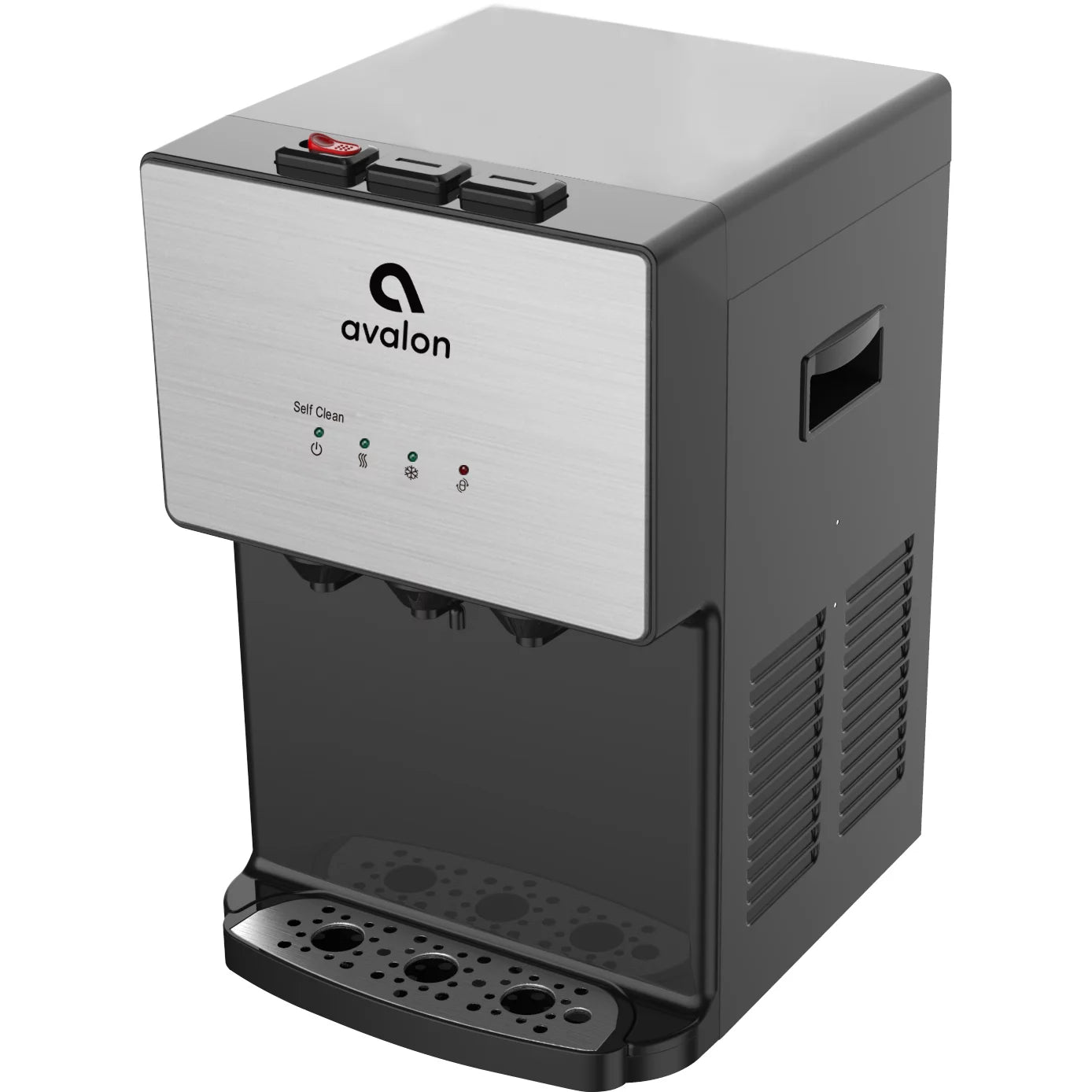 Avalon premium 3 temperature self cleaning bottleless countertop water dispenser - stainless steel