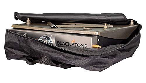 Blackstone 17" griddle cover and carry bag water resistant 600d polyester heavy duty flat top 17" gas grill cover accessory exclusively fits blackstone cooking station without hood