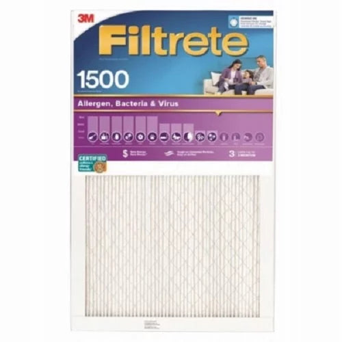 3m filtrete 2001-4 purple 16" x 25" x 1" mpr 1500 3 month air filter - quantity of 4