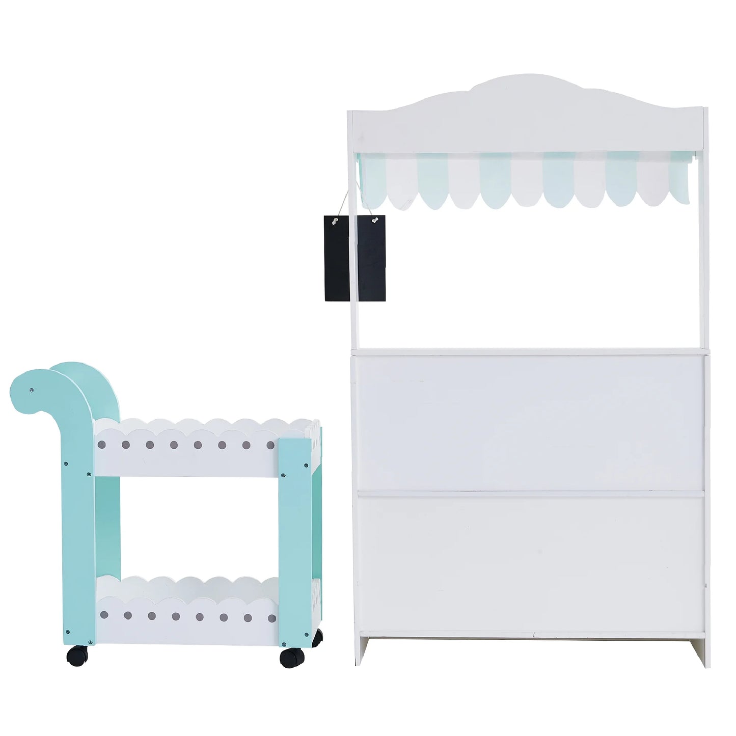 Teamson kids my dream bakery shop and pastry cart wooden play set