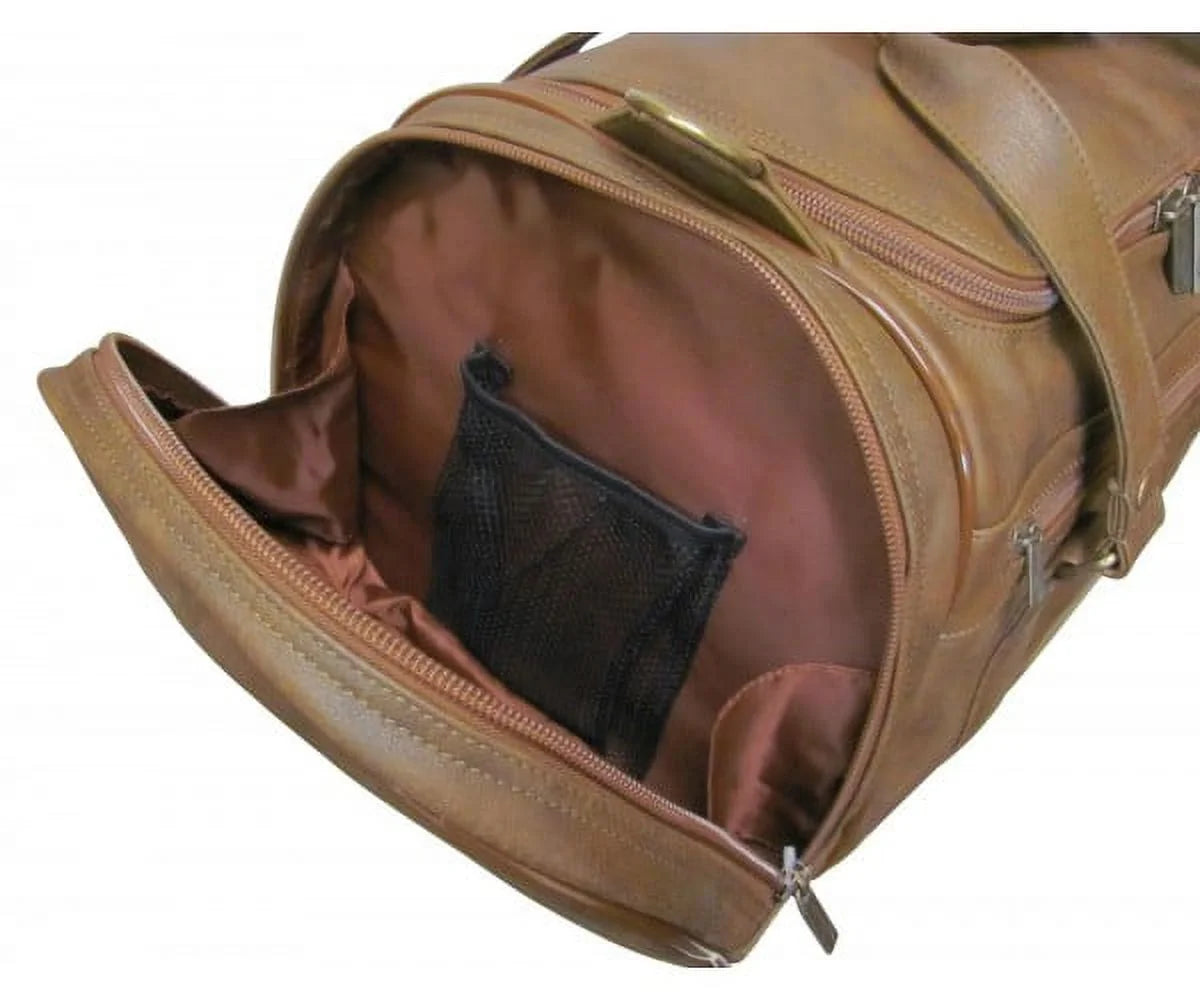 22 leather jumbo duffel