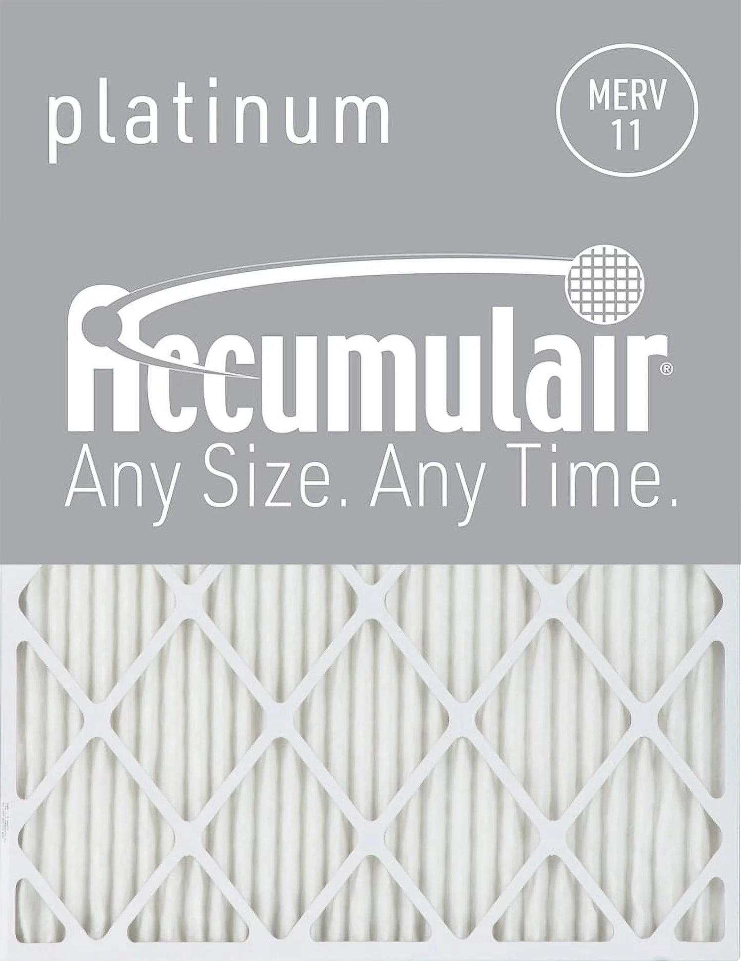 Accumulair platinum 20x25x4 merv 11 air filters (6 pack)