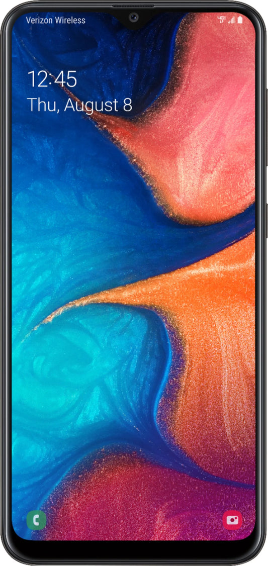 Restored samsung galaxy a20 sm-a205u t-mobile- 32gb - black (refurbished)