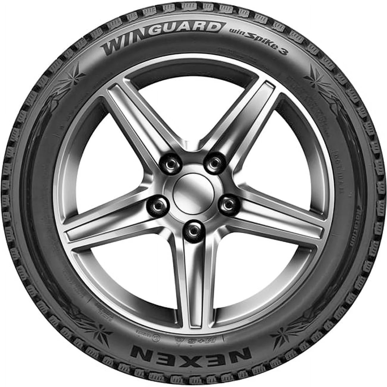 Set of 4 (four) tires nexen winguard winspike 3 255/50r19 107t xl snow winter fits: 2020-23 mercedes-benz gle350 4matic, 2010-13 acura mdx base