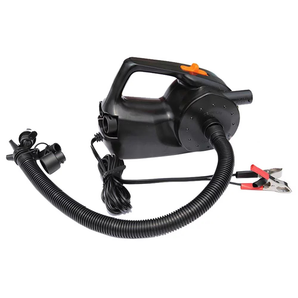 100w car rechargable pump electric inflatable air pump for kayak boat swimming pool air cushions ball auto portable blower