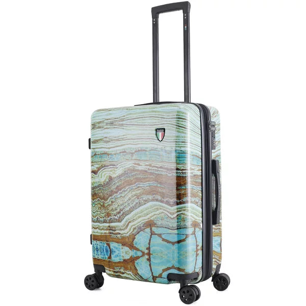 Tucci disegno - earth art emerald marble 24-inch medium hardside luggage