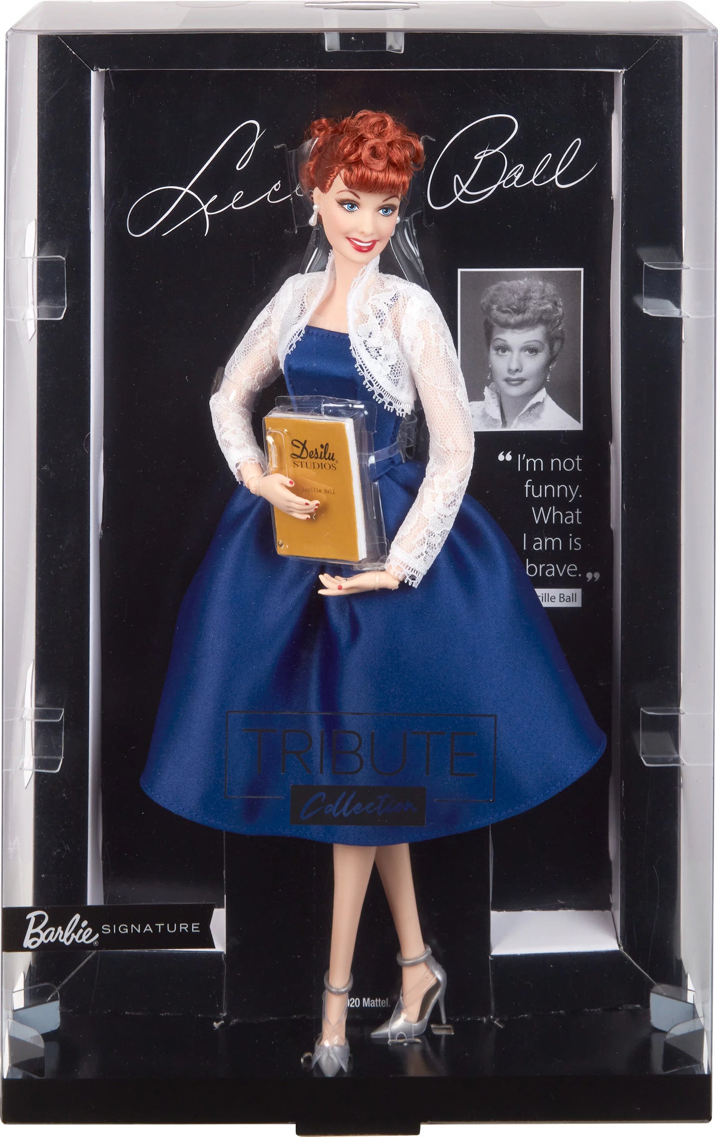 Barbie tribute collection lucille ball barbie doll, gift for collectors