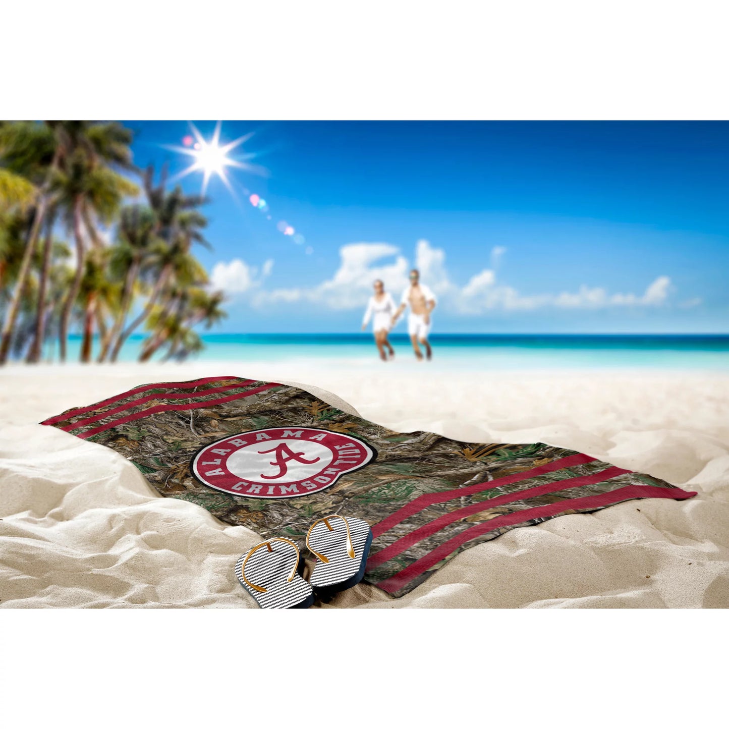 The northwest group  alabama crimson tide 30"x 60" three stripes beach towel