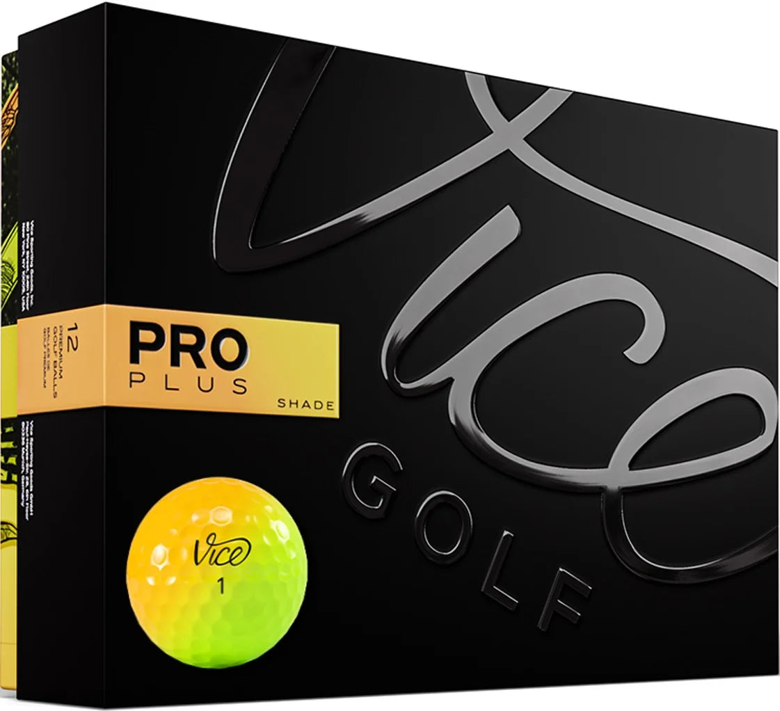 Vice golf limited edition pro plus golf balls|shade yellow orange