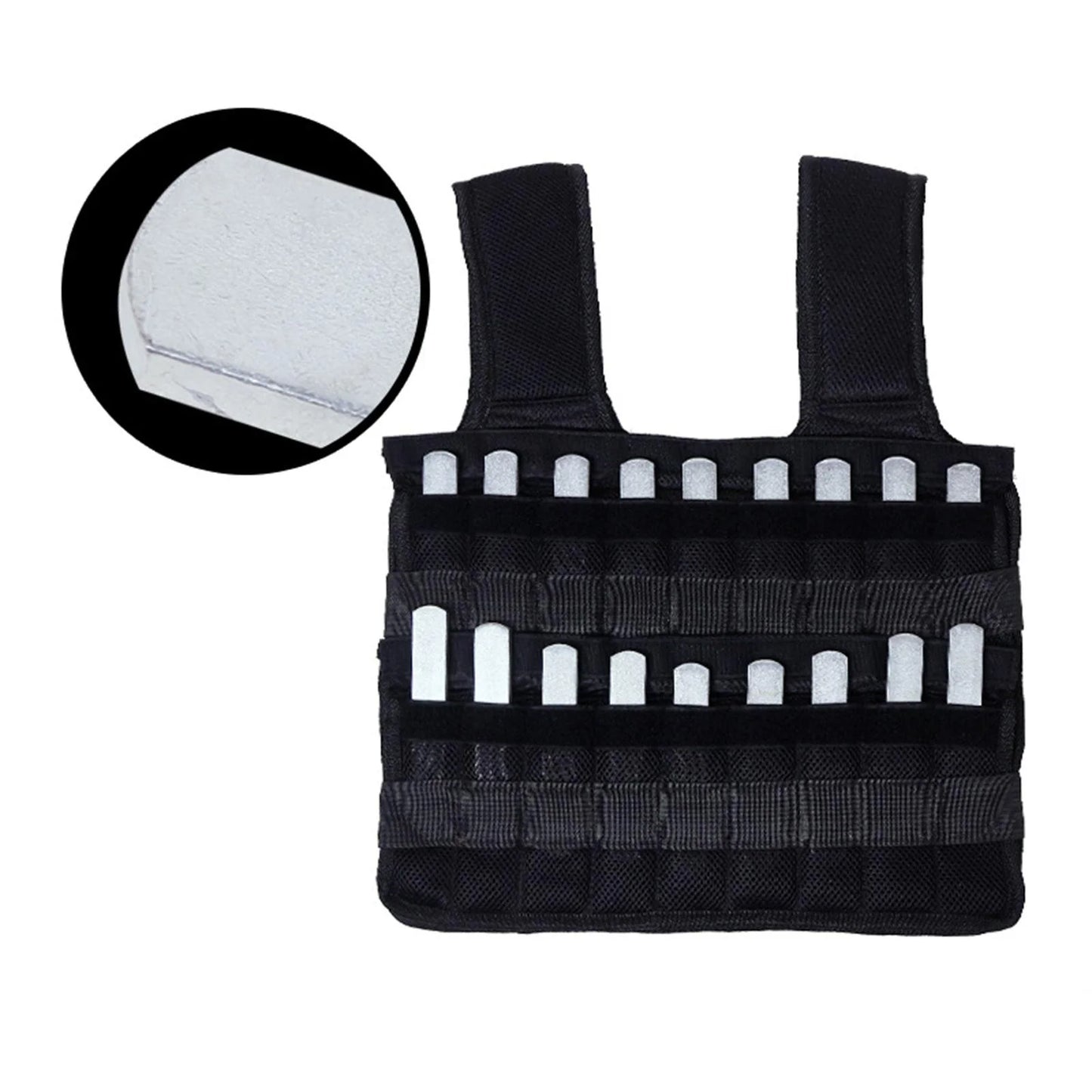 Yotijar loading vest 18 pockets fitness slim design max loading 3kg body weight vest