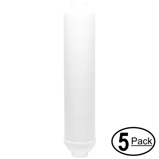 5-pack replacement for expres water rouv10d inline filter cartridge - universal 10-inch cartridge for express water 6 stage uv reverse osmosis filtration system - denali pure brand