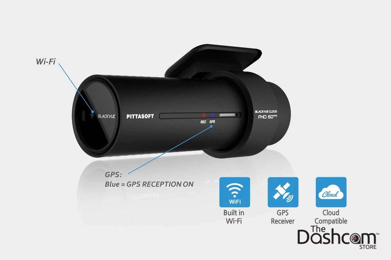 Blackvue dr750s-1ch single-lens 1080p/60fps gps wifi dashcam w/ 16 gb memory card