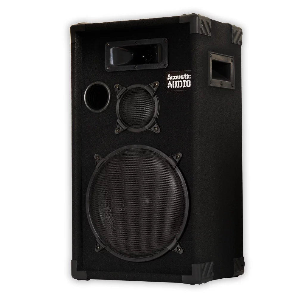 Acoustic audio cr12 passive 12" dj speaker 3-way pa karaoke band home monitor