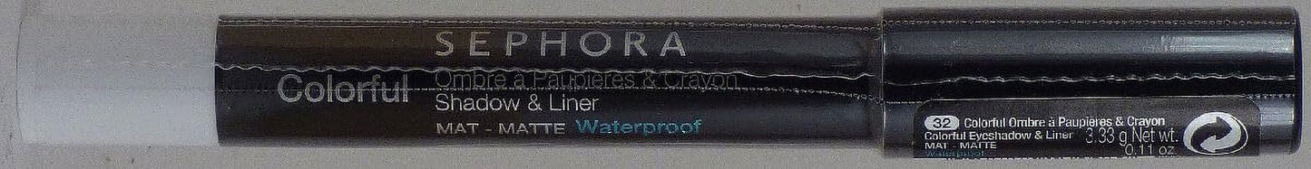 Sephora collection sephora colorful waterproof eyeshadow & eyeliner multi-stick 32 let it snow