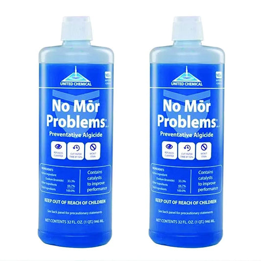 United chemical no mor problems swimming pool algaecide 1 quart nmp-c12 2 pack