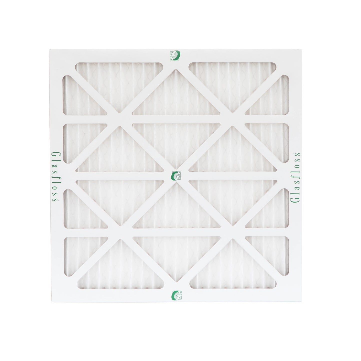 12 pack of 10x10x1 merv 10 pleated air filters by glasfloss. actual size: 9-1/2 x 9-1/2 x 7/8