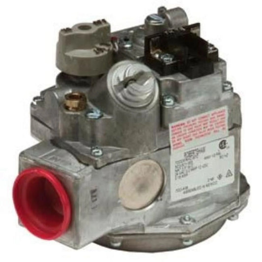 1 in. inlet, straight-thru side outlets gas valve, 3.5 in. w.c. natural gas