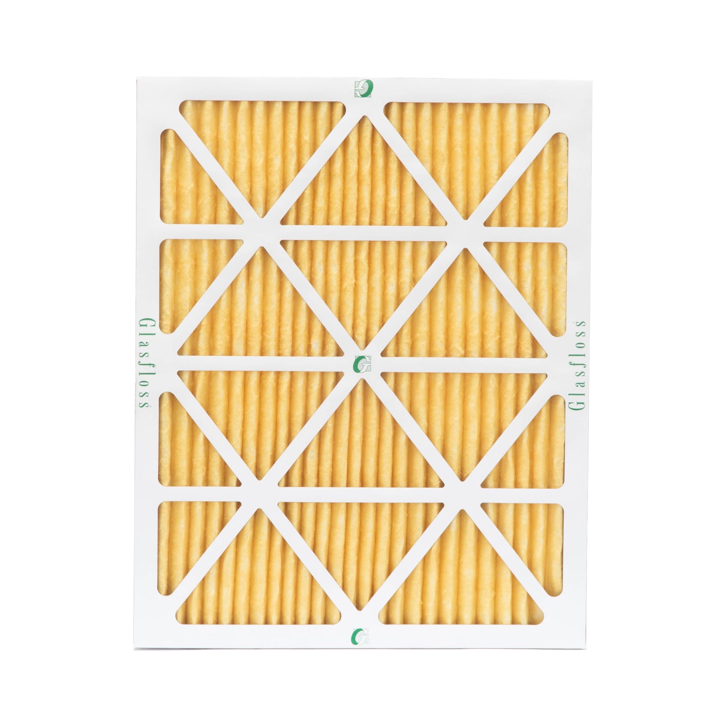 6 pack of 20x25x1 merv 11 pleated air filters by glasfloss. actual size: 19-1/2 x 24-1/2 x 7/8