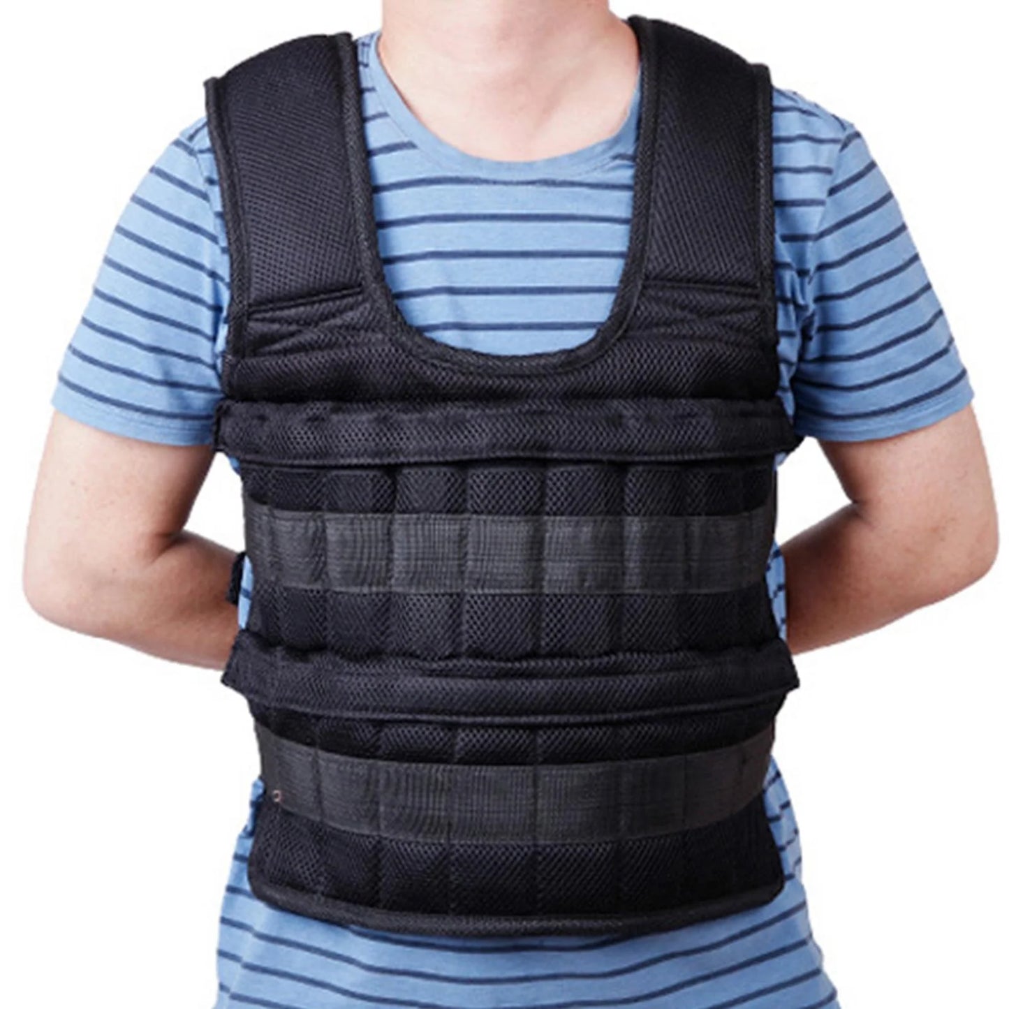 Yotijar loading vest 18 pockets fitness slim design max loading 3kg body weight vest