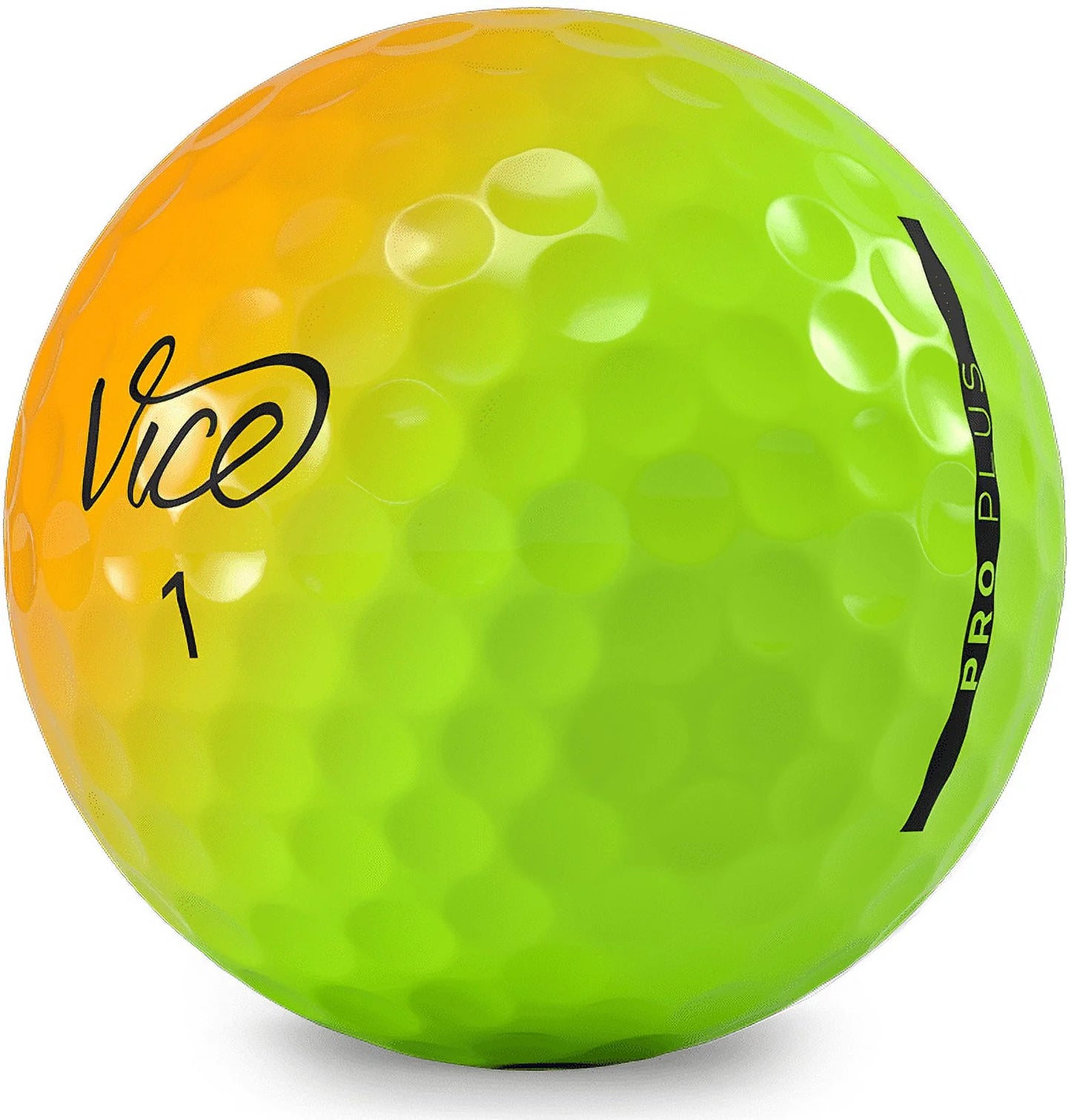 Vice golf limited edition pro plus golf balls|shade yellow orange