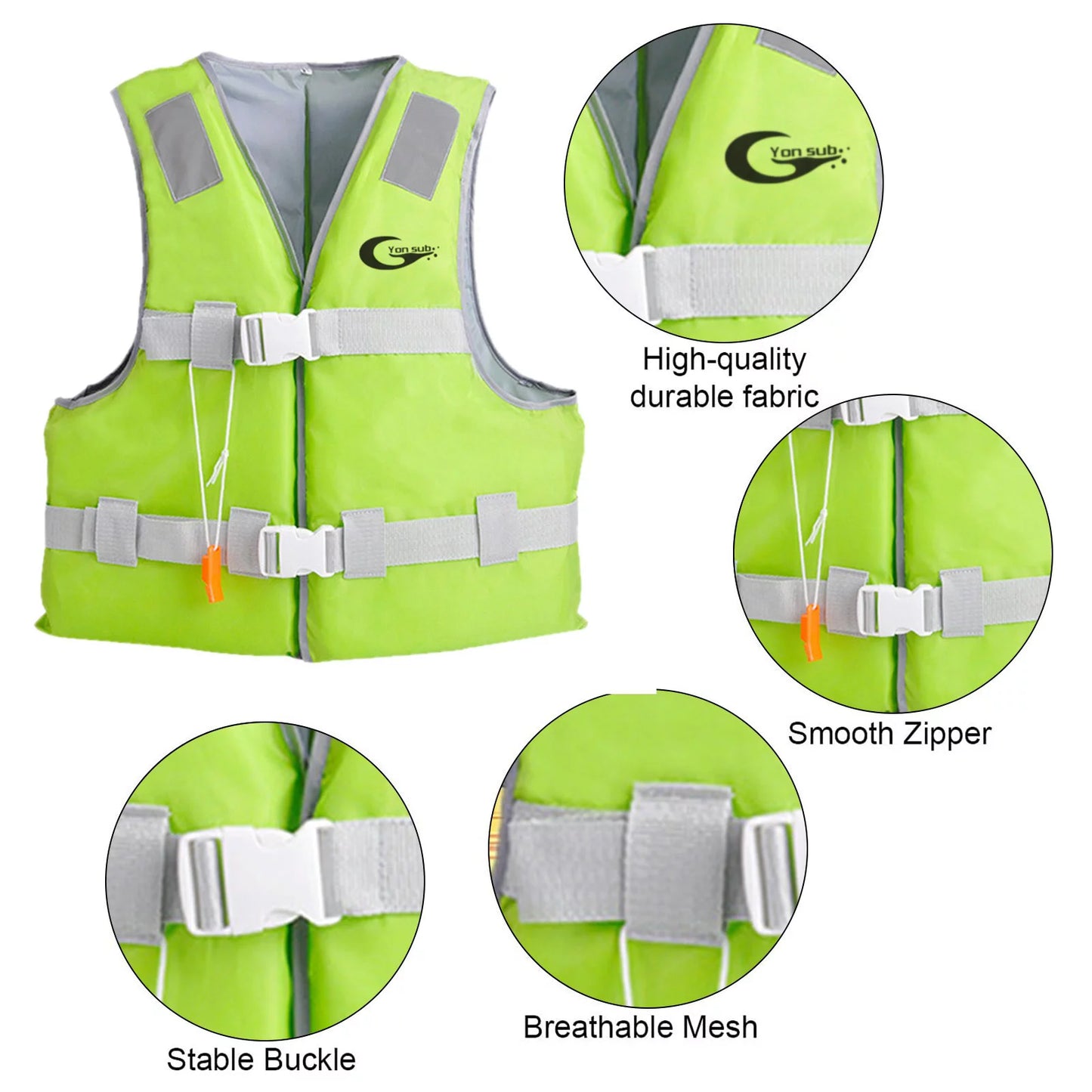 Yhaiogs sport jackets life vest swim adults water jacket for adults outdoor boating swimming