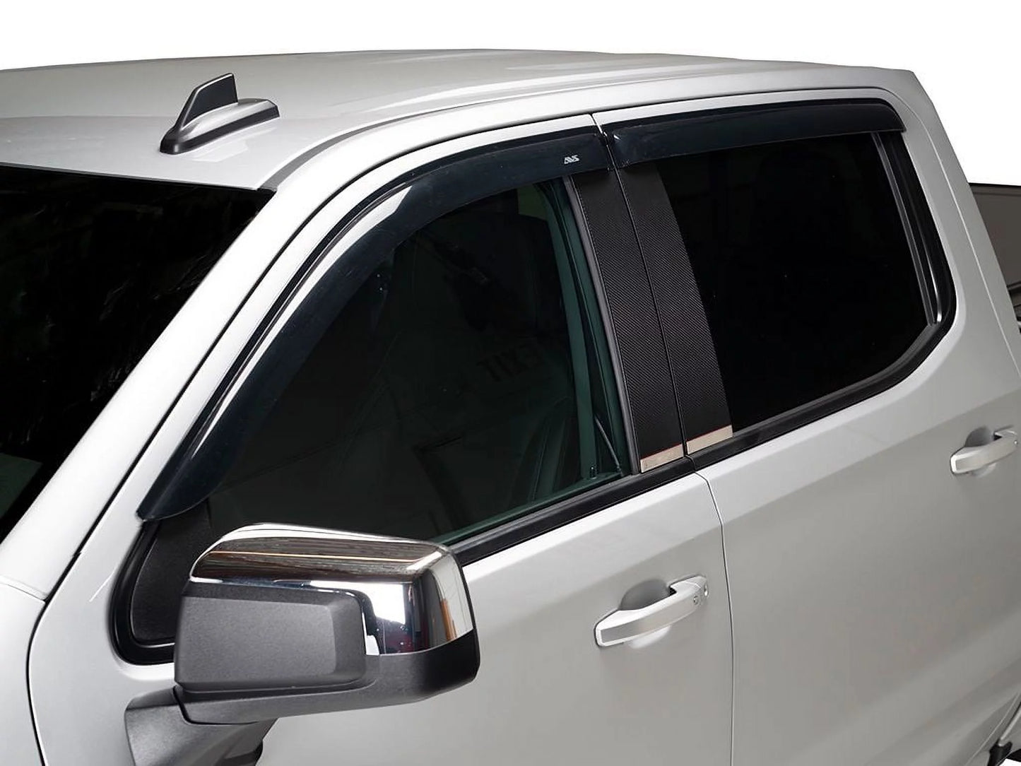 Auto ventshade (avs) by realtruck 94534 original ventvisor window deflector, 4-piece compatible with select: 2013,2014-2018 hyundai santa fe sport