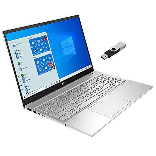 2021 hp pavilion 15.6inch fhd touchscreen laptop 11th gen 4-core intel i5-1135g7 32gb ddr4 1tb nvme ssd iris xe graphics hdmi webcam keyboard windows 10 pro w/ ratzk usb natural silver 15-eg0053cl