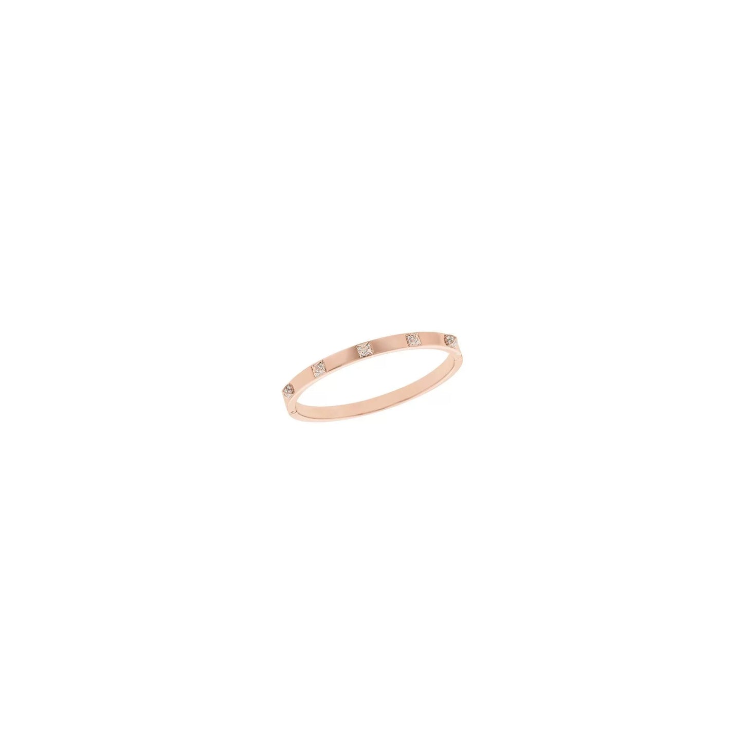 Swarovski tactic rose gold plated bangle, size m