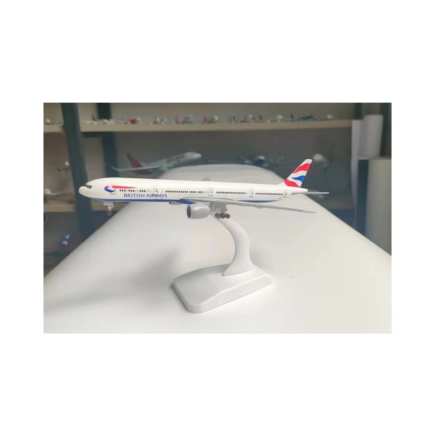 British airways airbus a380 replica   toy model with stand diecast alloy with abs plastic parts