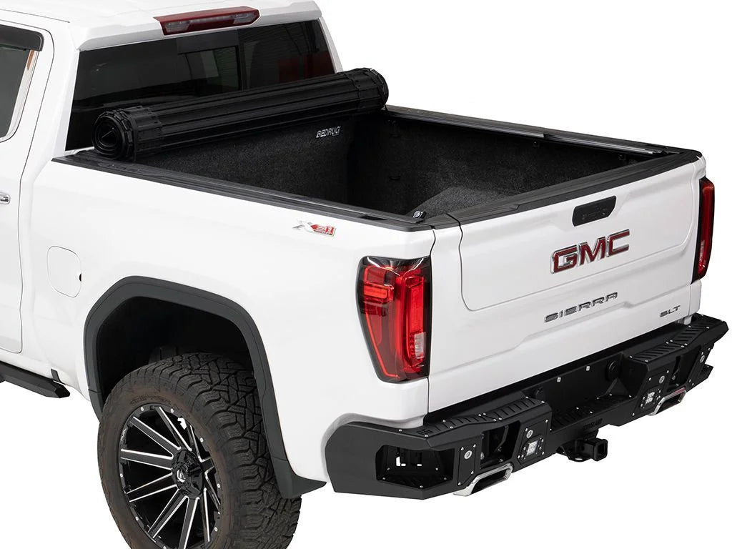 Bak by realtruck revolver x4s hard rolling truck bed tonneau cover | 80131 | compatible with 2019 - 2023 chevy/gmc silverado/sierra, works w/ multipro/flex tailgate 6' 7" bed (79.4")