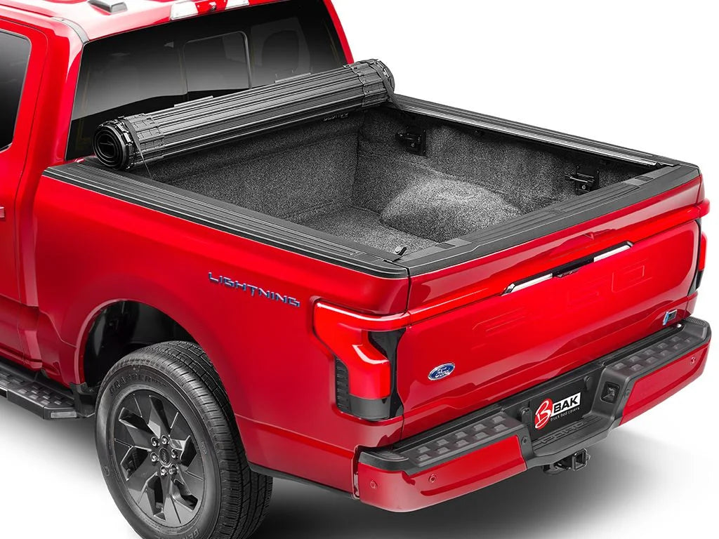 Bak by realtruck revolver x4s hard rolling truck bed tonneau cover | 80131 | compatible with 2019 - 2023 chevy/gmc silverado/sierra, works w/ multipro/flex tailgate 6' 7" bed (79.4")