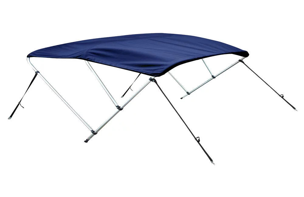 Bimini top boat cover 36" high 3 bow 6' ft. l x 73" - 78" w navy blue