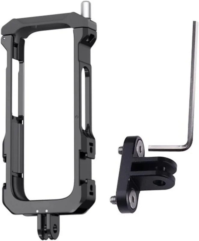 Aluminum alloy utility frame cage for insta360 x3 cold shoe bezel mount protective case frame panoramic action camera accessories