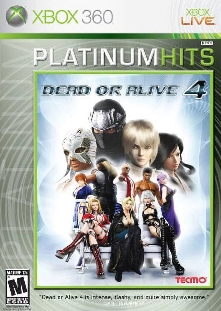 Tecmo koei dead or alive 4 platinum hits console_video_games