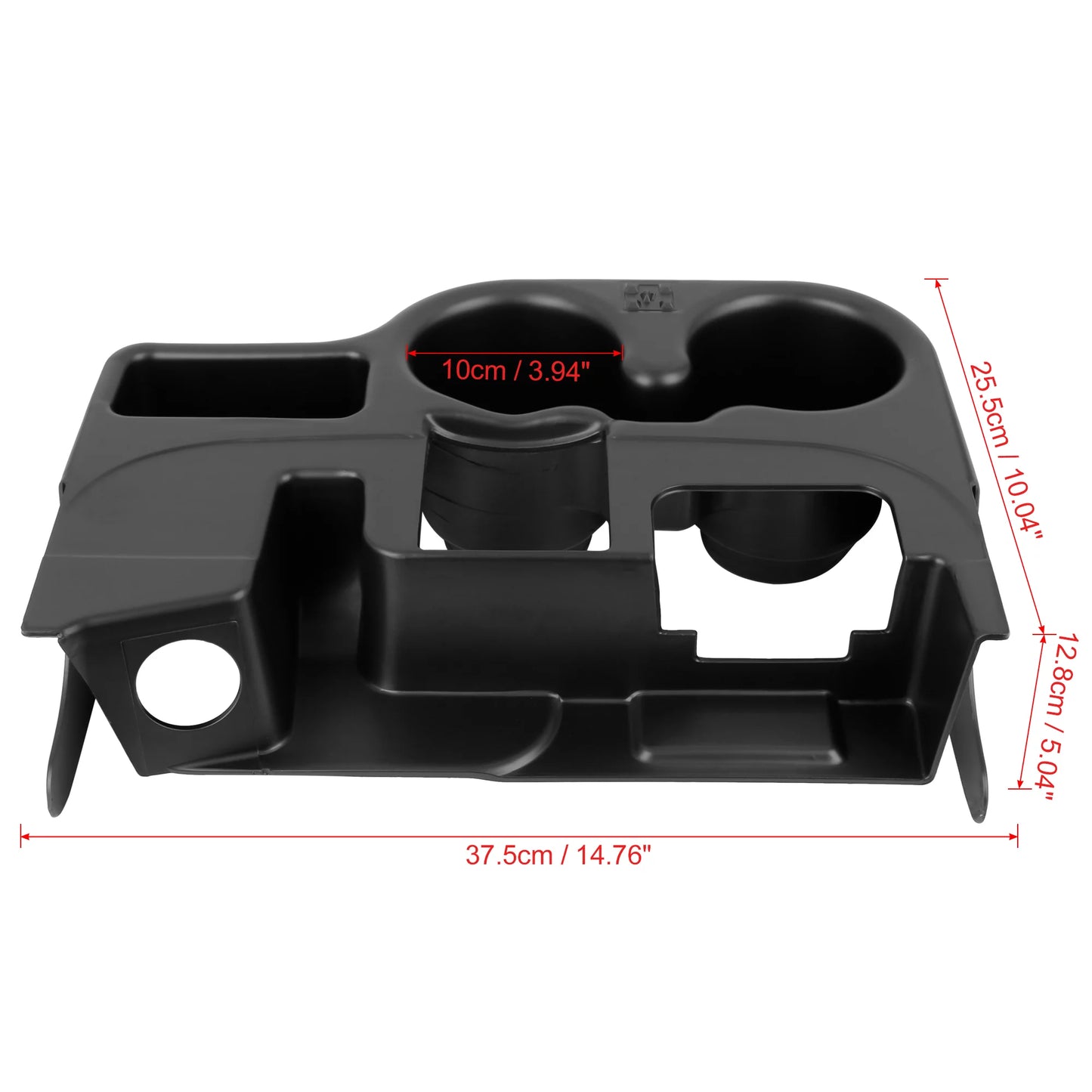 Car center console cup holder black for dodge ram 1500 2008-2010