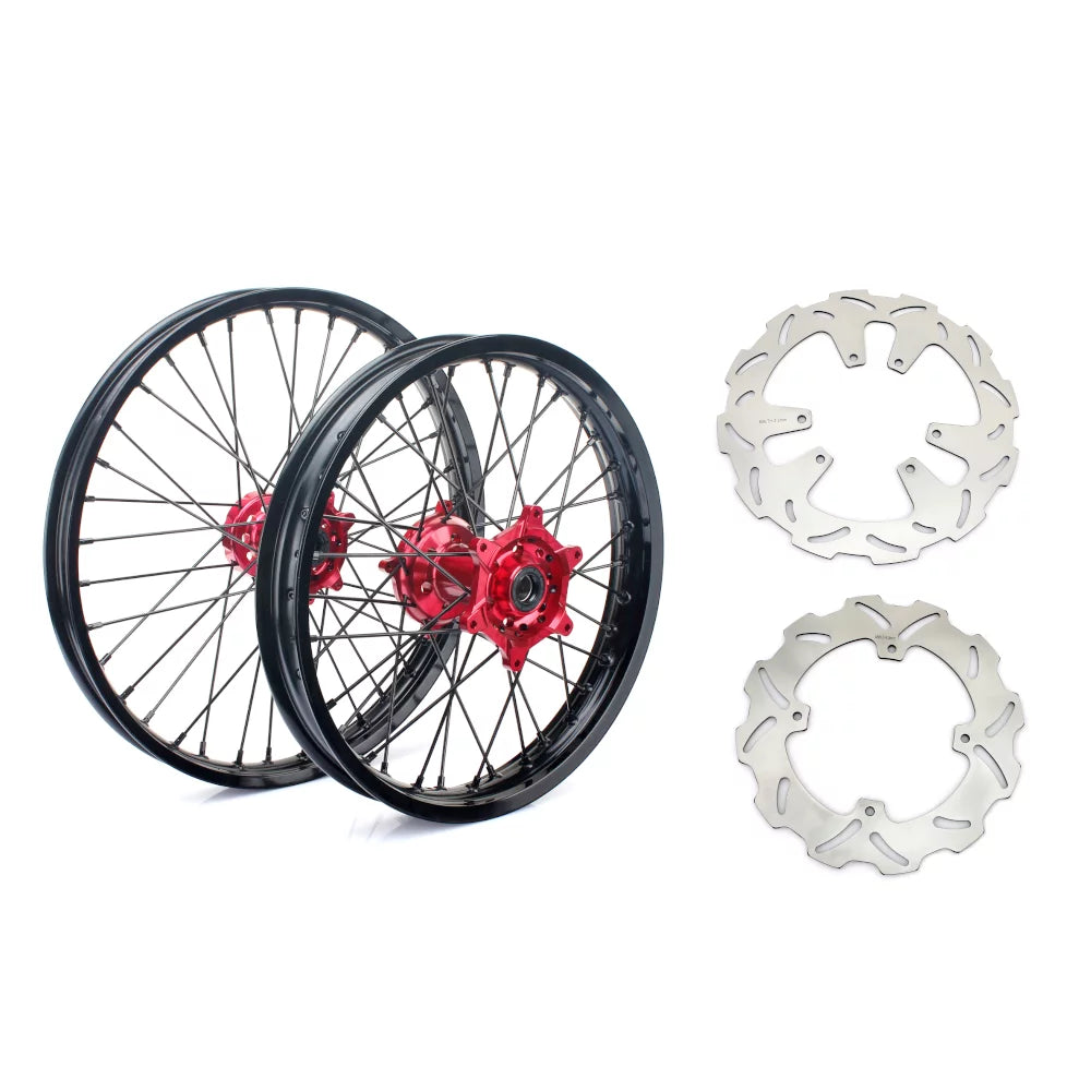 21" 18" mx wheels rims rotors for honda crf 250 450 r crf250r crf450r 15-21