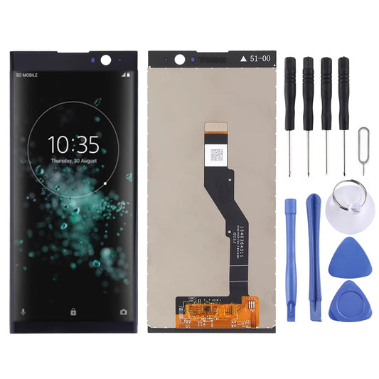 Cellphone repair parts  oem lcd screen for sony xperia xa2 plus with digitizer full assembly(black)