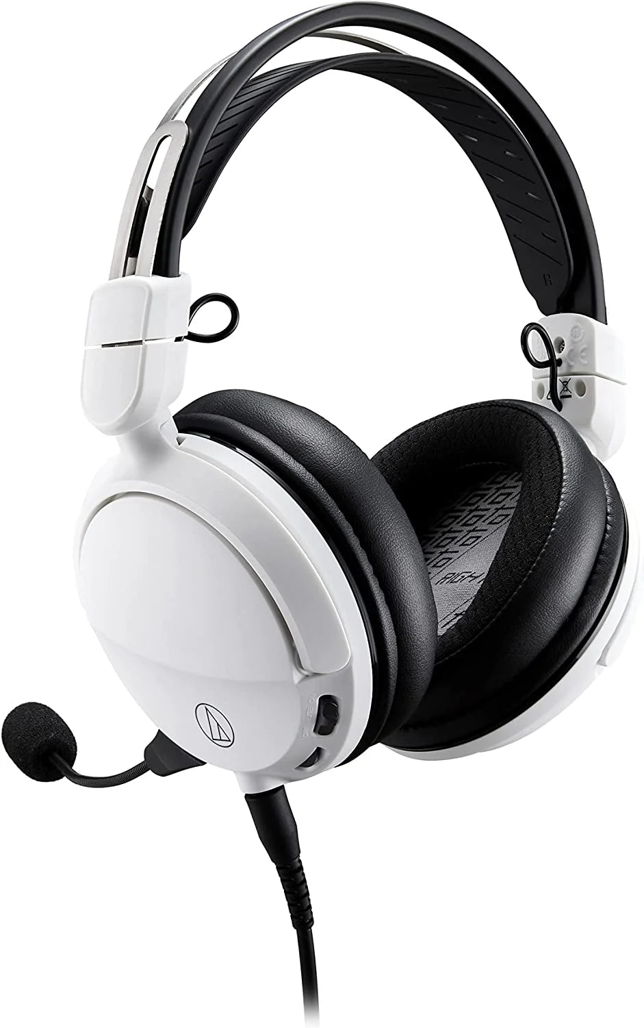 Audio technica ath-gl3wh closed-back wired gaming headset - white/black with an additional 2 year coverage by epic protect (2022)