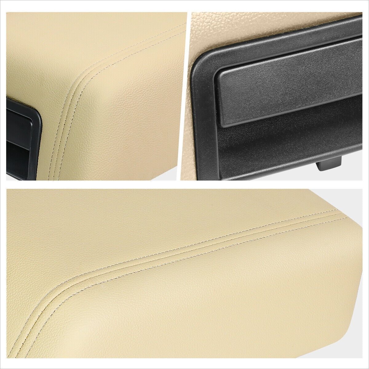 Teledu beige center console top lid repair kit armrest latch cover for ford lincoln