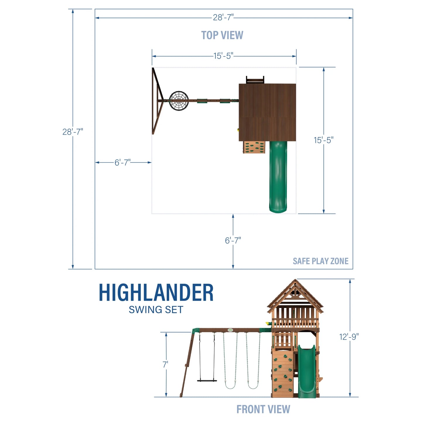 Backyard discovery highlander swing set