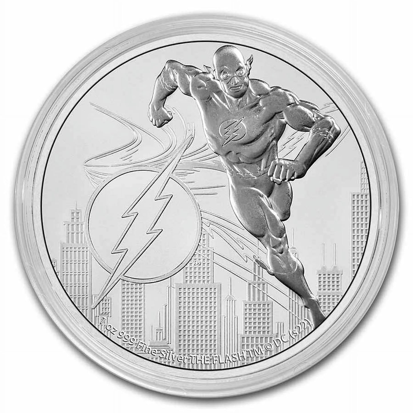 2022 niue 1 oz silver $2 dc comics justice league: the flash