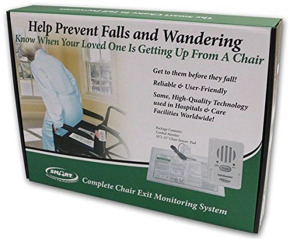 Smart caregiver - exit alarm with chair pressure sensing pad - lets you know when they get up! by smart caregiver