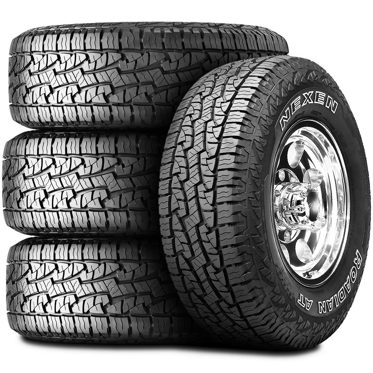 Set of 4 (four) nexen roadian at pro ra8 255/75r17 113s a/t all terrain tires fits: 2017 jeep wrangler unlimited sport, 2016 jeep wrangler unlimited sport s