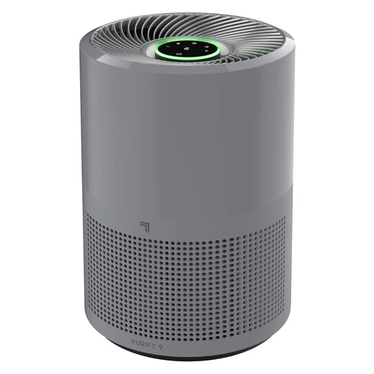 Sharper image true hepa air purifier, covers up to 350 sq. ft., gray (new)