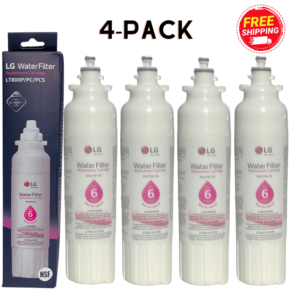 4-pack lt800p replacement refrigerator water filter fits 469490 46-9490 adq73613401  factory new, sealed