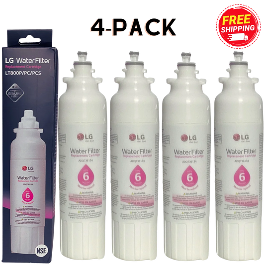 4-pack lt800p replacement refrigerator water filter fits 469490 46-9490 adq73613401  factory new, sealed