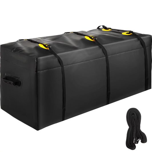 Bentism hitch cargo carrier bag, waterproof 840d pvc, 48"x20"x22" (12 cubic feet), heavy duty cargo bag for hitch carrier with reinforced straps, fits car truck suv vans hitch basket