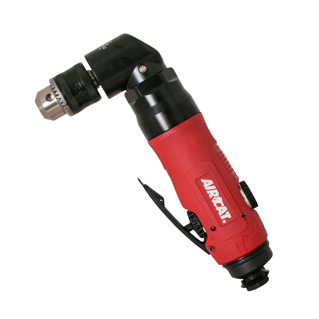 Aircat pneumatic tools 4337: 3/8-inch reversible angle drill air tool with 1,600 rpm, .75 hp motor