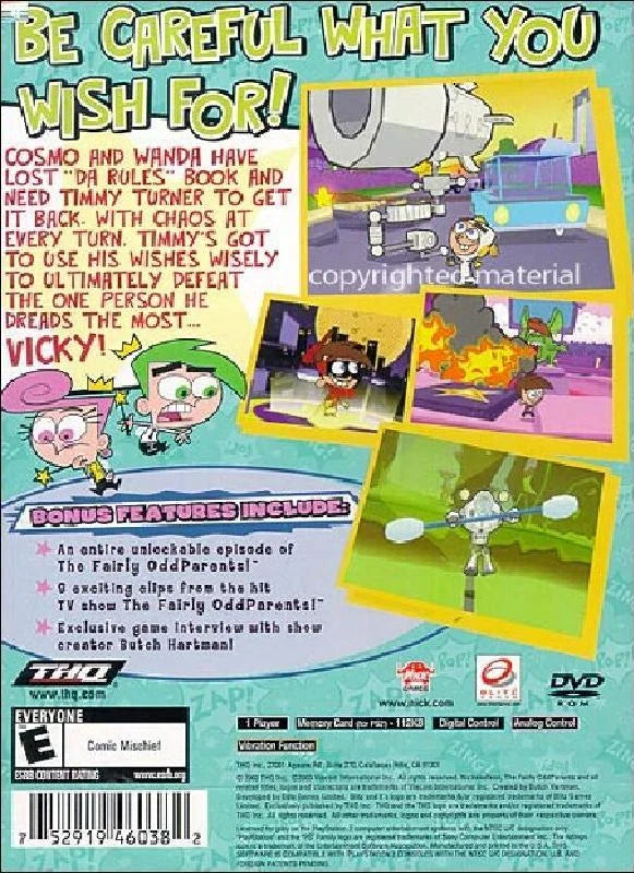 The fairly oddparents! breakin' da rules - playstation 2